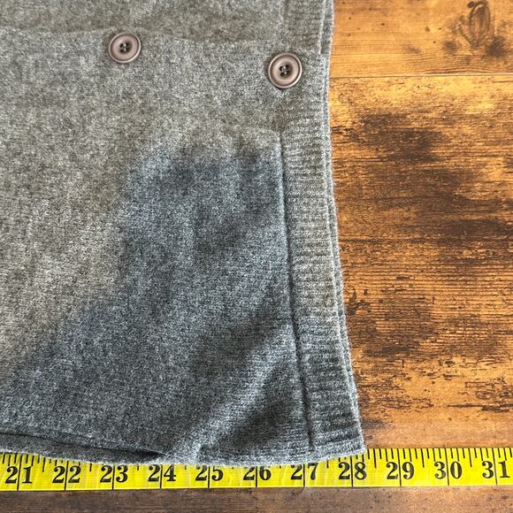 Toad Co 100 Lambswool Cardigan Sweater Large Gray Sustainable Minimalist EUC - Picture 4 of 9